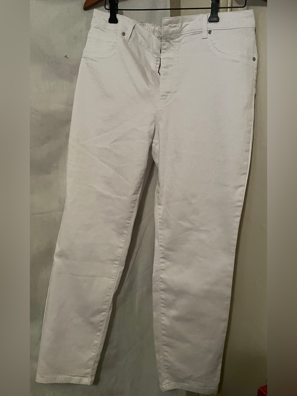 d. jeans Women's Jeans White Classiccore Minimalist Casual Cotton Plus Size 16